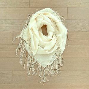 Cream scarf